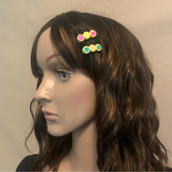 Handmade Citrus Fruit Hair Clips - Picture 2 of 7